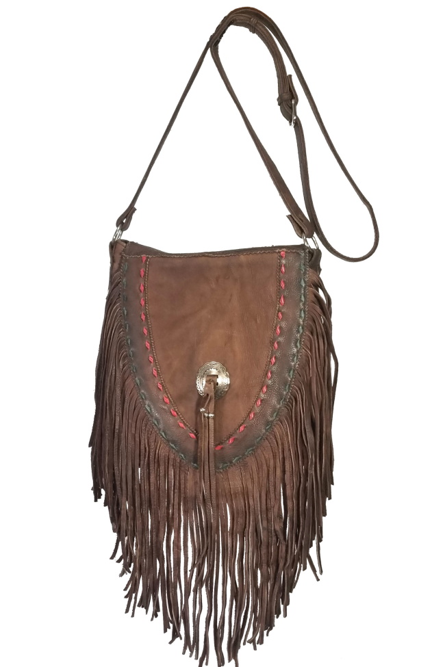 (image for) Supai Soft Twisted Hand Laced Leather Cross Body Shoulder Bag